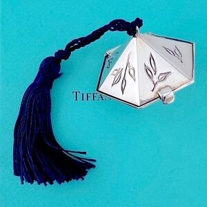 RARE Tiffany & Co. Japanese Bamboo Pill Box Case Sterling Silver w/ Gold Wash